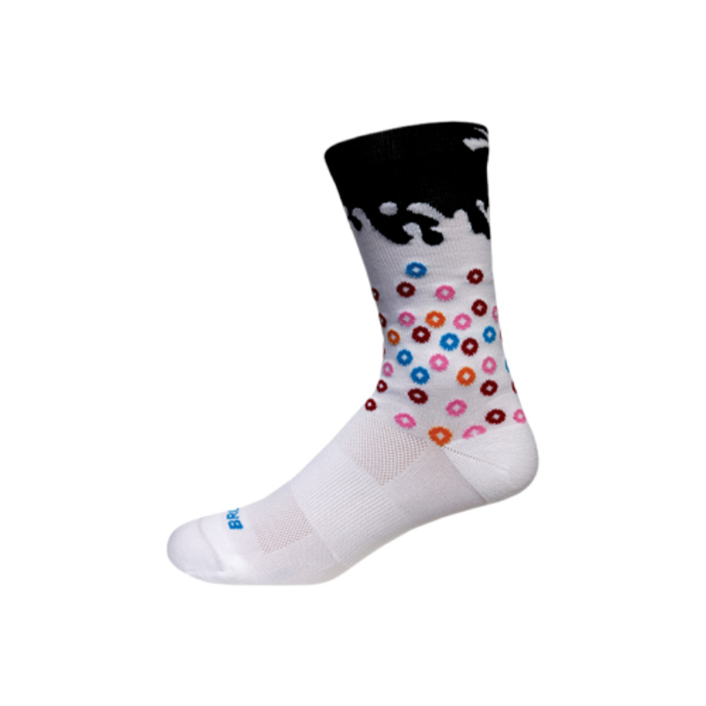 SM/MD 6-9.5 Brooks Bowl Of Cereal Athletic Compression Fashion Crew Socks